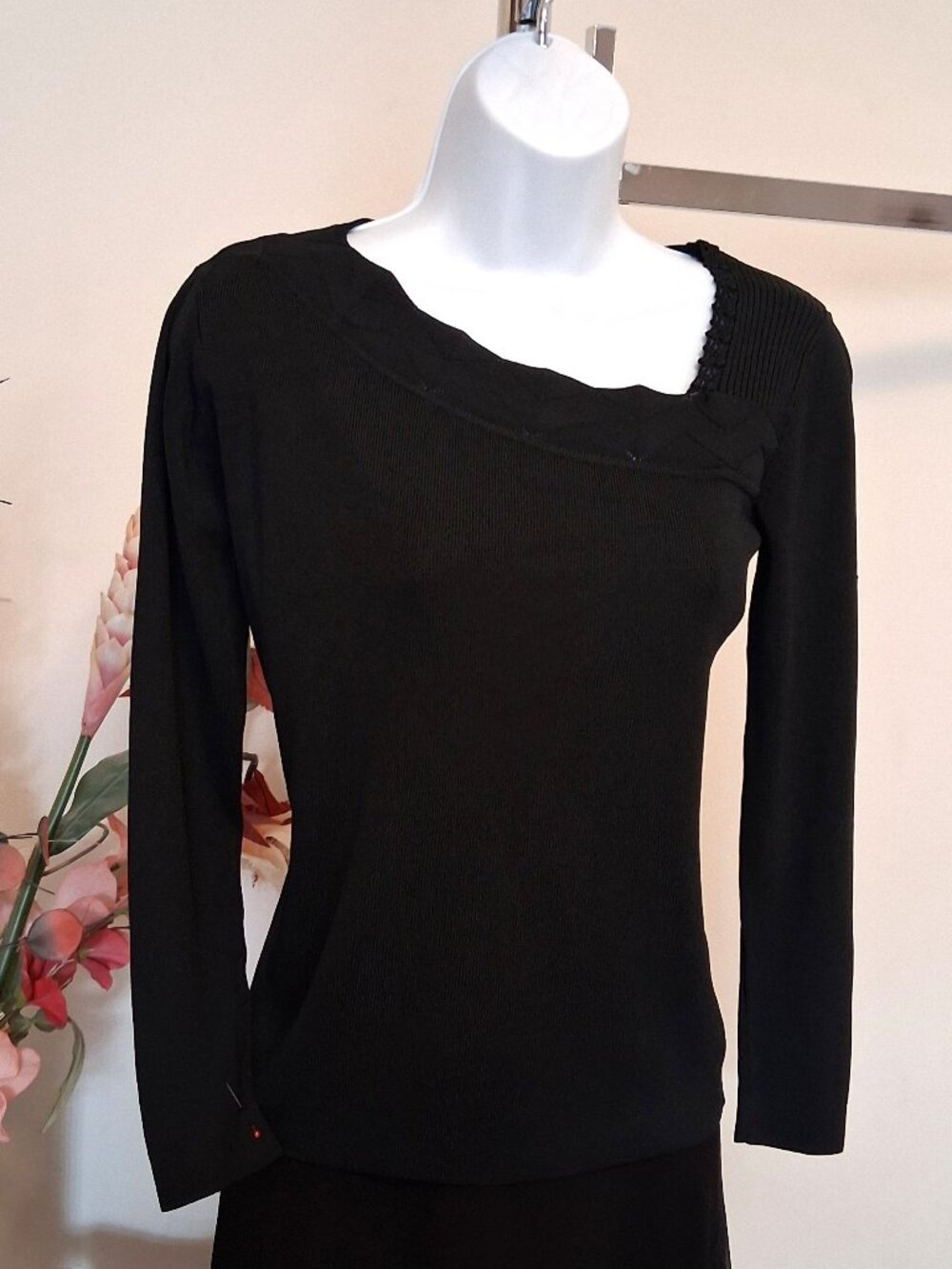 Dense Knit Cardigan Sweater - Soft Spring Fall Winter Layering Piece - Black